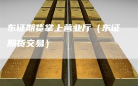 东证期货掌上营业厅（东证期货交易）