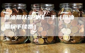 原油期权多少钱一手（原油期权手续费）