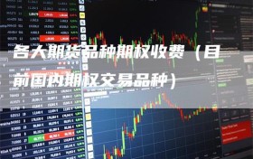 各大期货品种期权收费（目前国内期权交易品种）