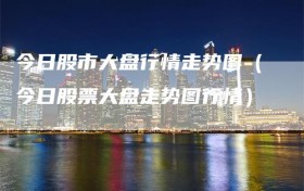 今日股市大盘行情走势图（今日股票大盘走势图行情）