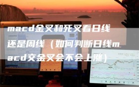 macd金叉和死叉看日线还是周线（如何判断日线macd交金叉会不会上涨）