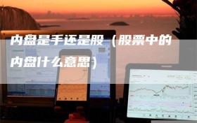 内盘是手还是股（股票中的内盘什么意思）