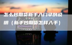 怎么炒期货新手入门举例说明（新手炒期货怎样入手）