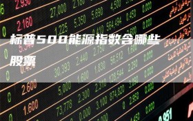 标普500能源指数含哪些股票