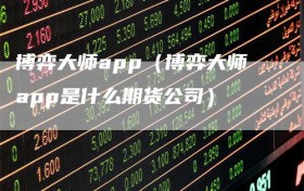 博弈大师app（博弈大师app是什么期货公司）
