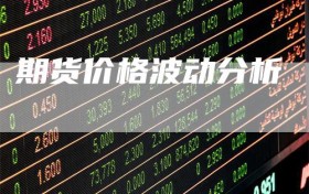 期货价格波动分析