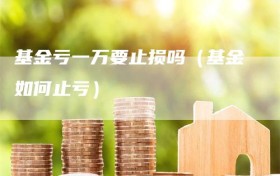 基金亏一万要止损吗（基金如何止亏）