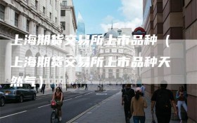 上海期货交易所上市品种（上海期货交易所上市品种天然气）