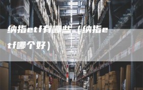 纳指etf有哪些（纳指etf哪个好）