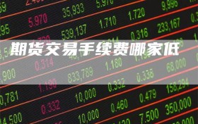 期货交易手续费哪家低
