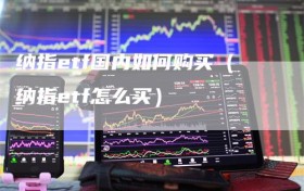 纳指etf国内如何购买（纳指etf怎么买）