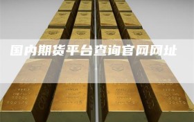 国内期货平台查询官网网址