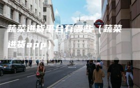 蔬菜进货平台有哪些（蔬菜进货app）