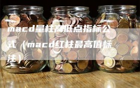 macd量柱高低点指标公式（macd红柱最高值标注）