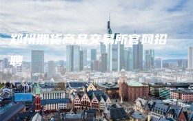 郑州期货商品交易所官网招聘