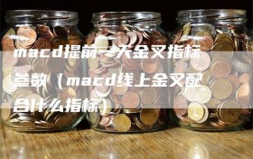 macd提前一天金叉指标参数（macd线上金叉配合什么指标）