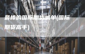 最棒的国际期货喊单(国际期货高手)