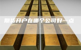 期货开户在哪个公司好一点
