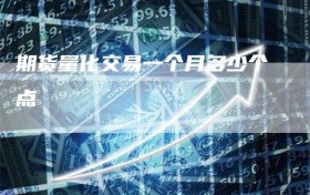 期货量化交易一个月多少个点