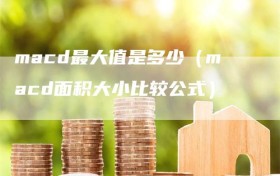 macd最大值是多少（macd面积大小比较公式）