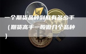 一个期货品种到底有多少手（期货高手一般做几个品种）