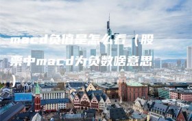 macd负值是怎么看（股票中macd为负数啥意思）