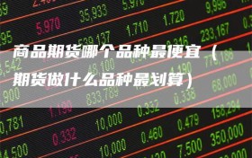 商品期货哪个品种最便宜（期货做什么品种最划算）