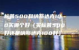 标普500和纳斯达克100买哪个好（买标普500好还是纳斯达克100好）