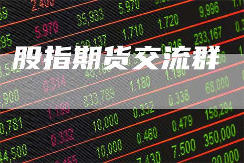 股指期货交流群