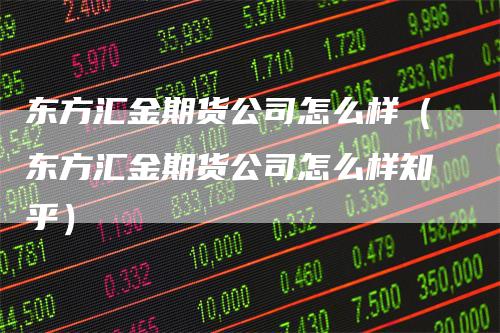 东方汇金期货公司怎么样（东方汇金期货公司怎么样知乎）