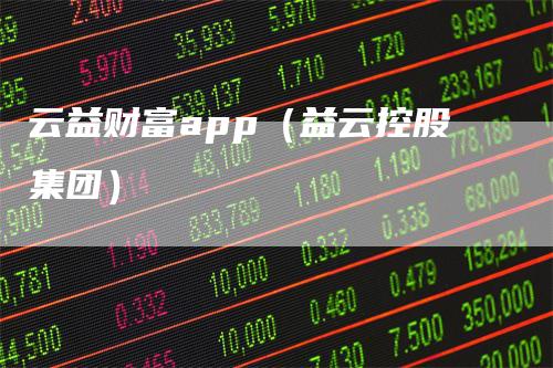 云益财富app（益云控股集团）
