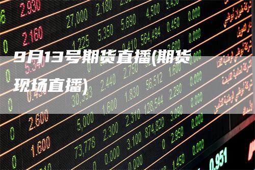 9月13号期货直播(期货现场直播)
