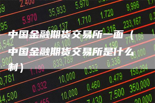 中国金融期货交易所一面（中国金融期货交易所是什么制）