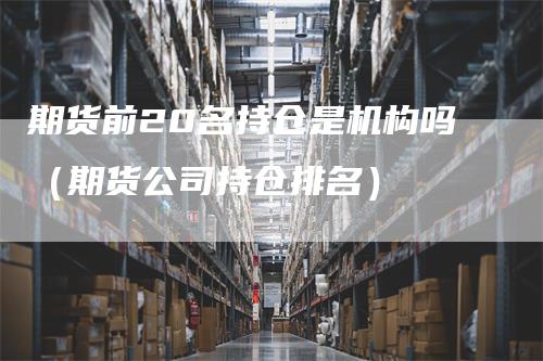 期货前20名持仓是机构吗（期货公司持仓排名）