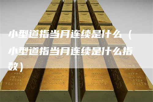 小型道指当月连续是什么（小型道指当月连续是什么指数）
