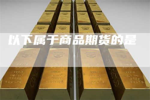 以下属于商品期货的是