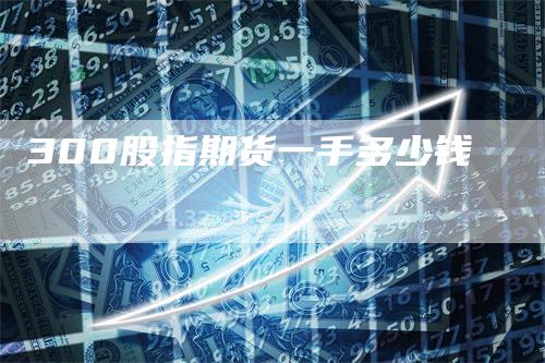 300股指期货一手多少钱
