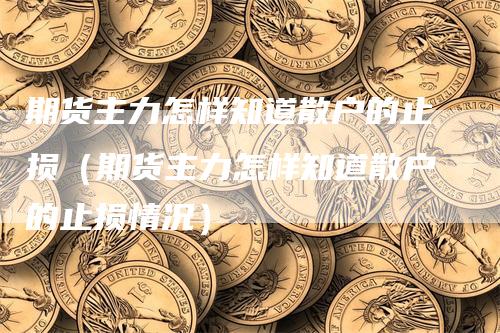 期货主力怎样知道散户的止损（期货主力怎样知道散户的止损情况）