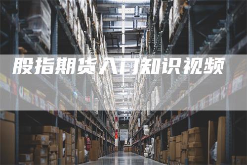 股指期货入门知识视频
