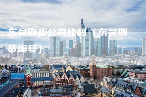东吴期货公司代码（东吴期货编号）