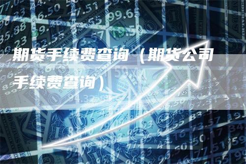 期货手续费查询（期货公司手续费查询）