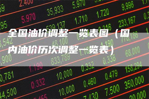 全国油价调整一览表图（国内油价历次调整一览表）