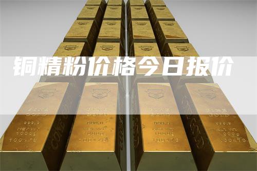 铜精粉价格今日报价