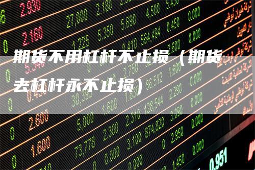 期货不用杠杆不止损（期货去杠杆永不止损）