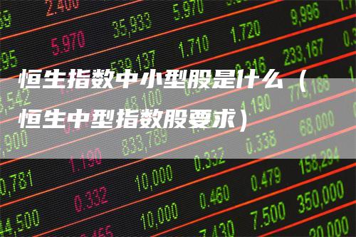 恒生指数中小型股是什么（恒生中型指数股要求）