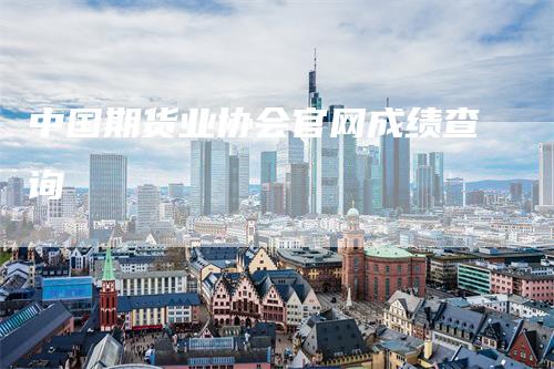 中国期货业协会官网成绩查询