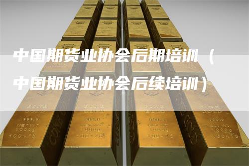 中国期货业协会后期培训（中国期货业协会后续培训）