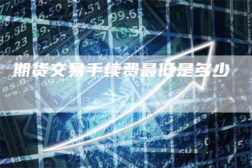 期货交易手续费最低是多少