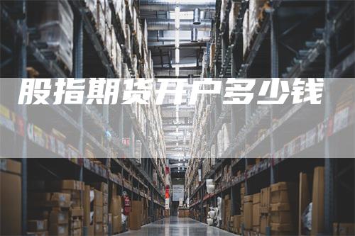 股指期货开户多少钱